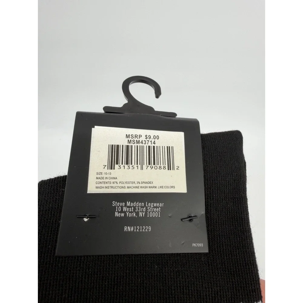 Pack Of 6  - Steve Madden Men's Crew Socks 